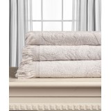 Βαμβακερή ζακάρ πετσέτα ALICIA 520gsm (40cm x 60cm) silver