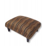 Υποπόδιο (40cm X 30cm X 16cm) 602 κύμα λαδί μακρόστενο