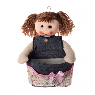 Κούκλα Sylvia με θήκη (30cm x 20cm) jean ivory