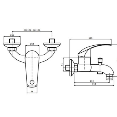 ΜΠΑΤΑΡΙΑ ΛΟΥΤΡΟΥ SISTINA ECOLINE - Pyramis -090918001
