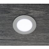 Σποτ φωτισμού ντουλάπας με Led Φ66mm Emuca 5040151 σε Σατινέ Νίκελ