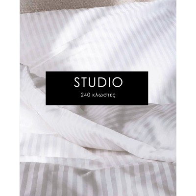 Λευκό Ξενοδοχειακό Πανωσέντονο Studio Υπέρδιπλη (220x252cm) Άσπρο