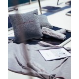 Πετσέτα μπάνιου Survivor με χρωματιστό φεστόνι Προσώπου | 50x90cm Γκρι