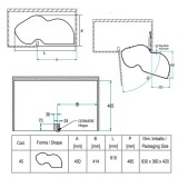 Μηχανισμός κουζίνας για τυφλό ντουλάπι φασόλι Inoxa Combis 846BE για Πόρτα 45εκ Ανθρακί