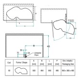 Μηχανισμός κουζίνας για τυφλό ντουλάπι φασόλι Inoxa Combis 846BE για Πόρτα 50εκ Ανθρακί