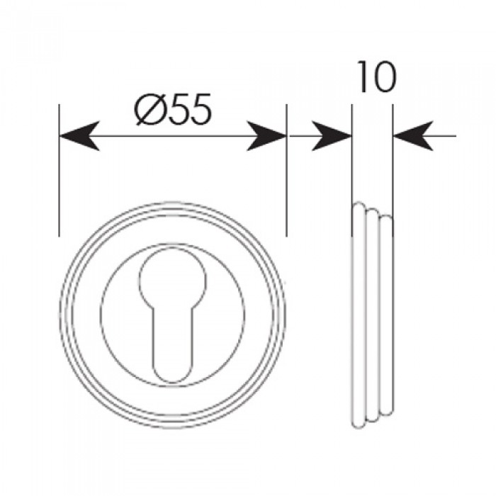 Επιστόμιο πόρτας σειρά 102 Μπρονζέ