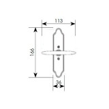Πόμολο παραθύρου με χειρολαβή 275/07 όρο 