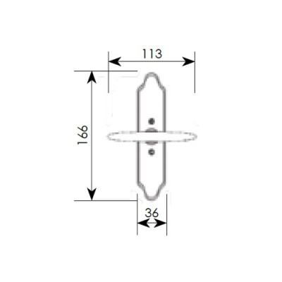 Πόμολο παραθύρου με χειρολαβή 275/07 νίκελ ματ
