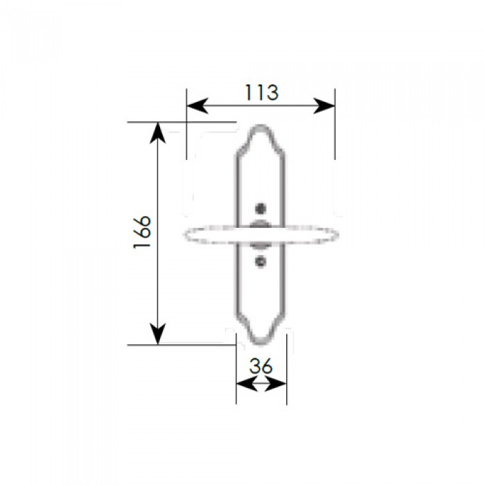 Πόμολο παραθύρου με χειρολαβή 275/07 όρο 