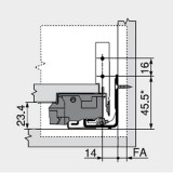 Μεταλλικά Πλαϊνά συρταριού BLUM LEGRABOX -N- με ύψος 8cm και Βάθος 50cm σε χρώμα Ανθρακί