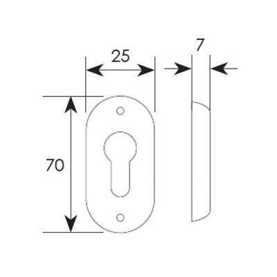 Επιστόμιο πόρτας σειρά 461 σε Μπρονζέ