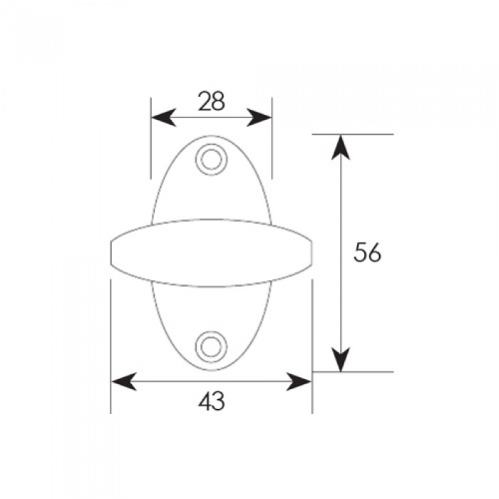 Αξεσουάρ πόρτας ασφαλείας 467 Μπρονζέ