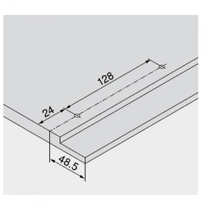 Μεταλλικά Πλαϊνά συρταριού BLUM LEGRABOX -N- με ύψος 8cm και Βάθος 50cm σε χρώμα Ανθρακί