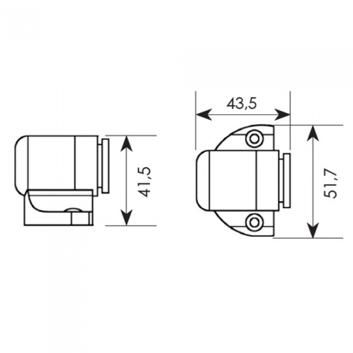 Στόπερ πόρτας-τοίχου 950 μαγνητικό Μπρονζέ / Όρο
