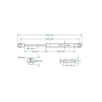 Κουμπάσα με Δύναμη 100N 