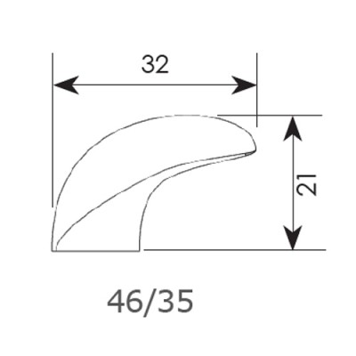 Πόμολα επίπλων ΖΩΓΟΜΕΤΑΛ σειρά 46 όρο σατινέ