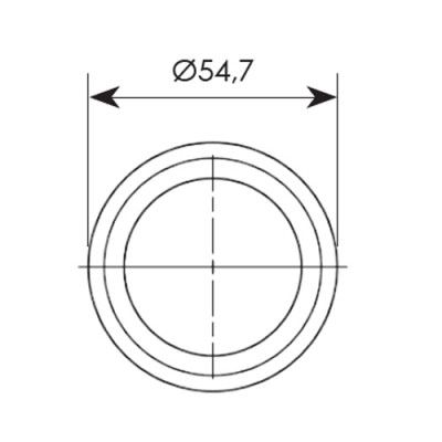 Χούφτα συρόμενης πόρτας σειρά 252 Μπρονζέ