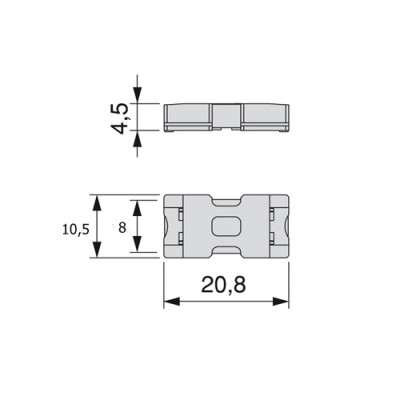 Σύνδεσμος ταινιών Led Emuca 7015520 