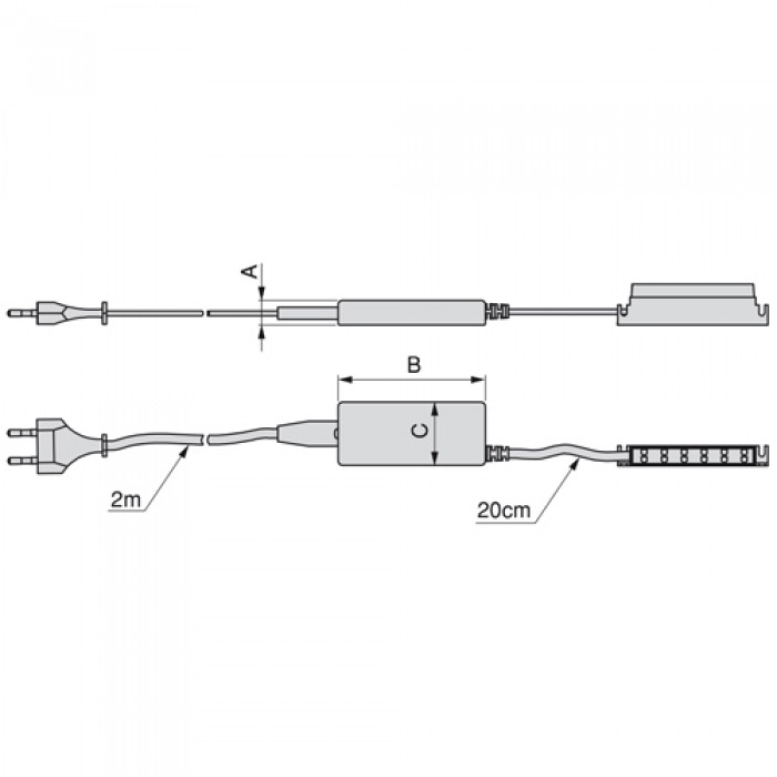 Μετασχηματιστής 12V DC 72W Emuca για ταινία Led 5008520