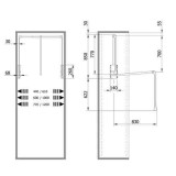 Ασανσέρ Ντουλάπας Servetto 2004 Γκρι Μήκος 77-120cm