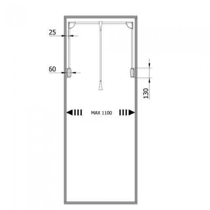 Ασανσέρ Ντουλάπας Servetto Super Pro Γκρι 