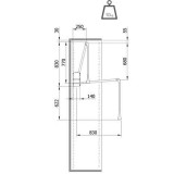 Ασανσέρ Ντουλάπας Servetto 2004 Γκρι Μήκος 77-120cm