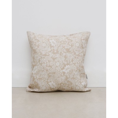 Διακοσμητική μαξιλαροθήκη Teramo με tribal σχέδιο 25x40cm Μπεζ