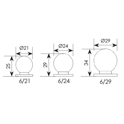 Πόμολα επίπλων σειρά 06 Χρώμιο ματ
