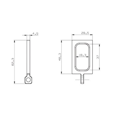 Κρίκος κουρτινόβεργας 0031 Zωγομεταλ Φ12 Όρο ματ