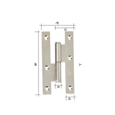 Γαλλικά Απλά Ανοξείδωτα Εσωτερικών Πορτών Νο 120 100-SS12 Metalor