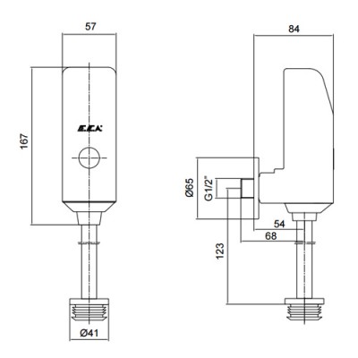 Ηλεκτρονικό Φλουσόμετρο Ουρητηρίου Serel E.C.A 108111001-100
