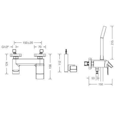 Μπαταρία Λουτρού Eurorama Charma 148210-100
