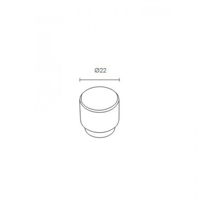 Πόμολο επίπλου Conset C1399 Ματ Όρο