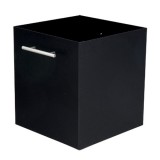 Μεταλλική ξυλιέρα τζακιού Viometal 1040 ΡΟΥΕΝ Μαύρο χρώμα  32.5x32.5x35.5cm