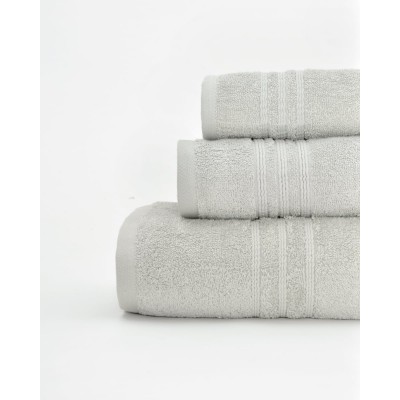 Βαμβακερή Πετσέτα Μονόχρωμη Wild Χειρός | 30x50cm Γκρι