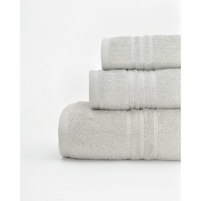 Βαμβακερή Πετσέτα Μονόχρωμη Wild Χειρός | 30x50cm Γκρι