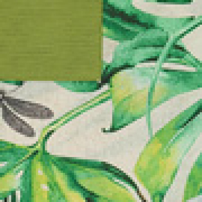 Εμπριμέ Ποδιά Μέσης με Πράσινη Τσέπη Palmeras Μέσης (61x65cm)