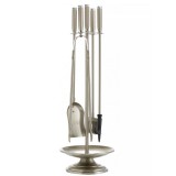 Σετ κρεμανταλάδες Ζωγομετάλ 1200-Β06 σε Νίκελ Ματ/Χρώμιο με Σταχτοθήκη