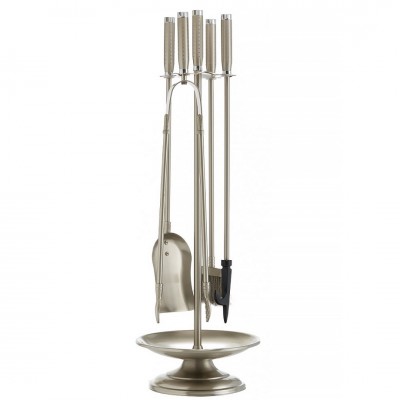 Σετ κρεμανταλάδες Ζωγομετάλ 1200-Β06 σε Νίκελ Ματ/Χρώμιο με Σταχτοθήκη