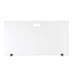 Γυάλινη Κάλυψη τζακιού 586 σε Καφέ Ελιάς