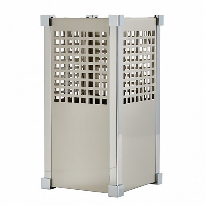 Ομπρελοθήκη Ζωγομετάλ Κ25 σε Νίκελ Ματ-Χρώμιο 32,5x17x17cm