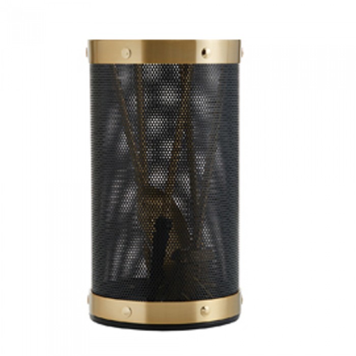 Ομπρελοθήκη Ζωγομετάλ Κ16 σε Μαύρο-Όρο Ματ