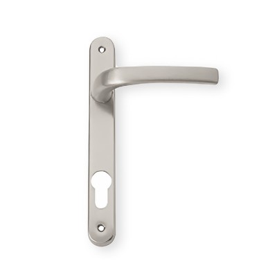 Πόμολο Αλουμινόπορτας με στενή πλακά 25mm (1τεμάχιο) Ζωγομετάλ σειρά 0302 Νίκελ ματ