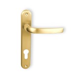 Πόμολο Αλουμινόπορτας με στενή πλακά 32mm (1τεμάχιο) Ζωγομετάλ σειρά 0302 Όρο ματ