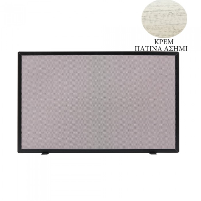 Ρουστικ Κάλυψη τζακιού 601 σε Κρεμ Πατίνα Ασημί 50x80cm