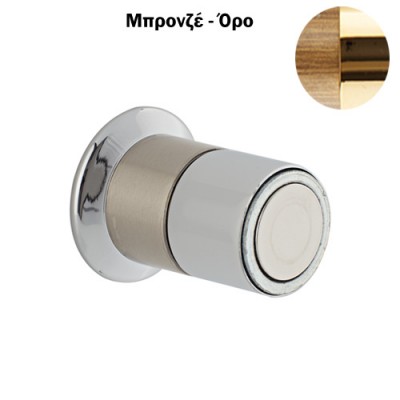 Στόπερ πόρτας-τοίχου 952 μαγνητικό 30mm Μπρονζέ / Όρο