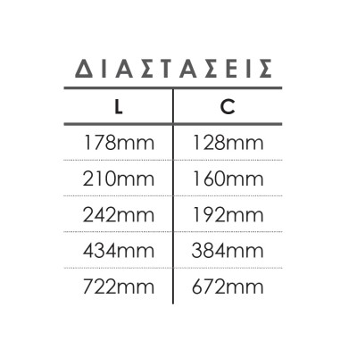 Λαβές επίπλων σειρά 52 Νίκελ ματ / Χρώμιο