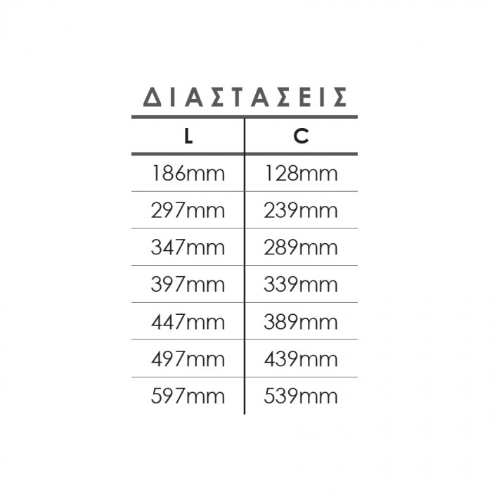 Λαβές επίπλων σειρά 74 Λευκό χρώμα