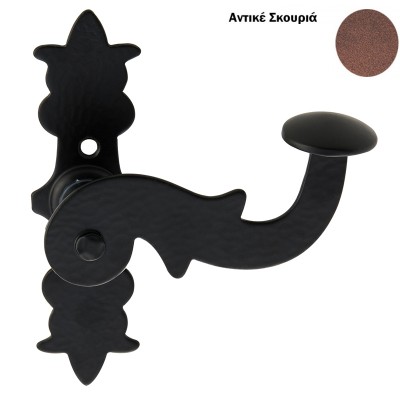 Πόμολο παραθύρου με χειρολαβή 143 Αντικέ σκουριά