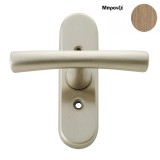 Πόμολο παραθύρου με χειρολαβή 2361 Μπρονζέ